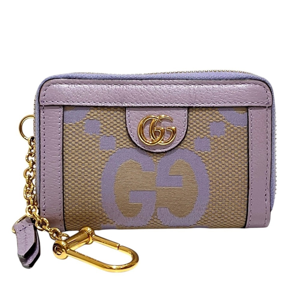 Gucci Jumbo GG Business Card Holder/Card Case, Ophidia Canvas Leather 726503